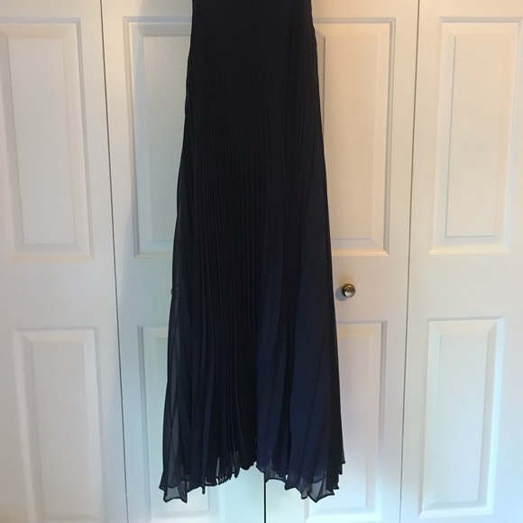 Tahari Navy blue gown with sequined jacket - Picture 6 of 12